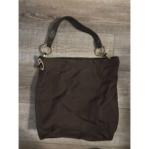 JPK Paris 75 Handbag Purse Shoulder Chocolate Brown‎ Gold Tone Hardware 14x16"